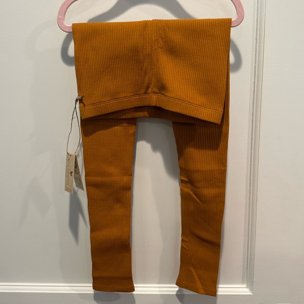 PINK CHICKEN Rib Leggings NWT